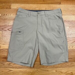 Eddie Bauer Horizon Utility Shorts Mens 33 Khaki Stretch Gorpcore Hiking